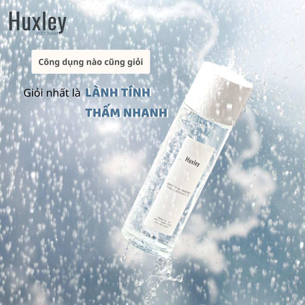 Combo Giúp Da Căng Bóng Từ Xương Rồng Huxley Secret Of Sahara (Toner 120ml+Kem Glow Awakening 50ml)