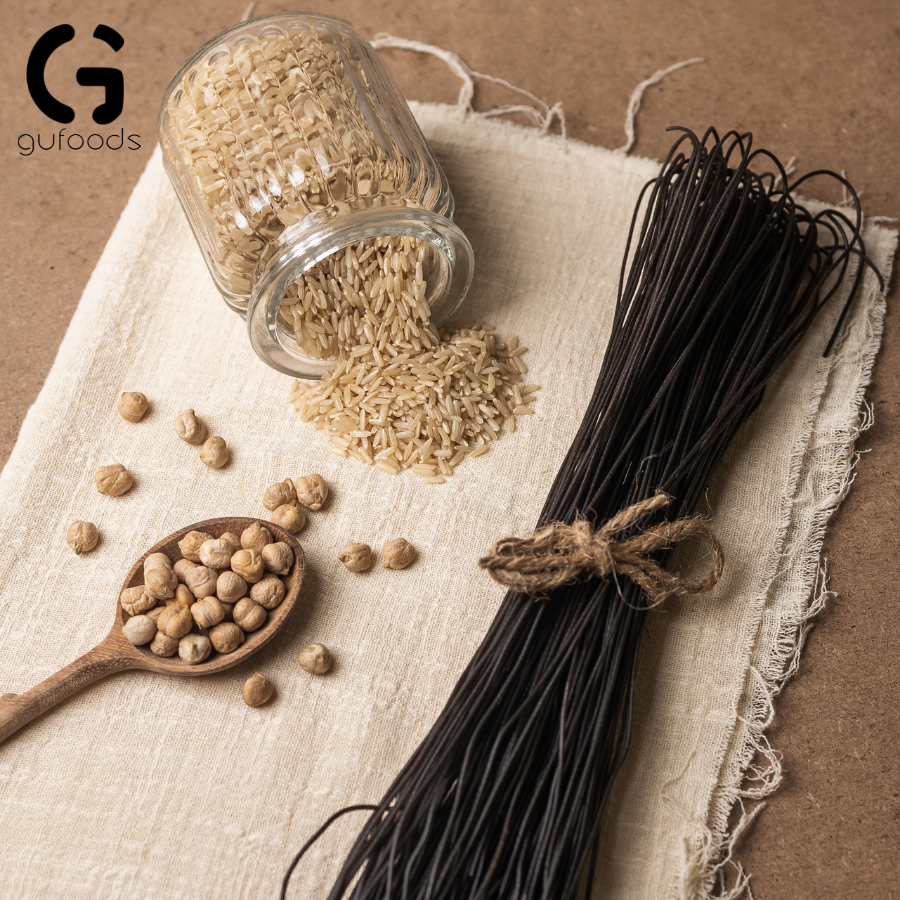 Bún gạo lứt ăn kiêng GUfoods - Dai ngon, Kết hợp đa dạng món, Eat clean, Thực dưỡng, Thuần chay