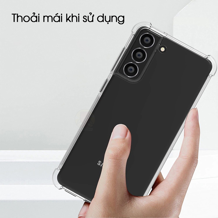 Ốp lưng Silicon Chống Sốc Dành cho Samsung Galaxy S22 / S22+ / S22 Ultra Trong Suốt Handtown Hàng Chính Hãng