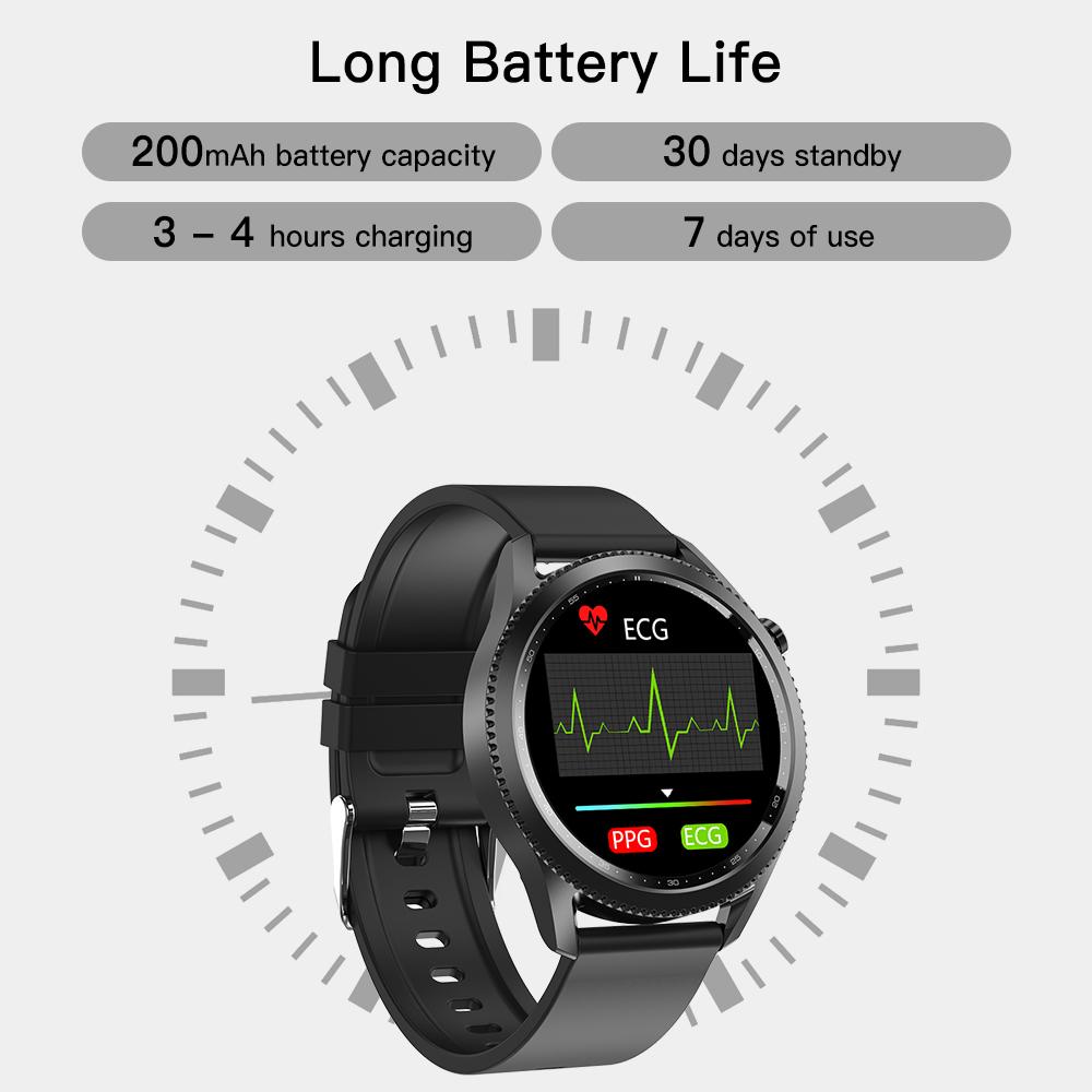 Health & Fitness Smartwatch with Heart Rate Blood Pressure ECG Monitor IP68 Waterproof Fitness Tracker Sports Bracelet