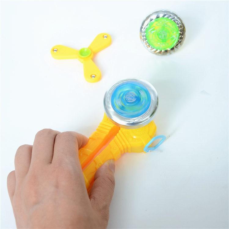 Đồ chơi con quay vô cực với tay cầm- Tặng kèm 1 spinner- Con quay phát sáng