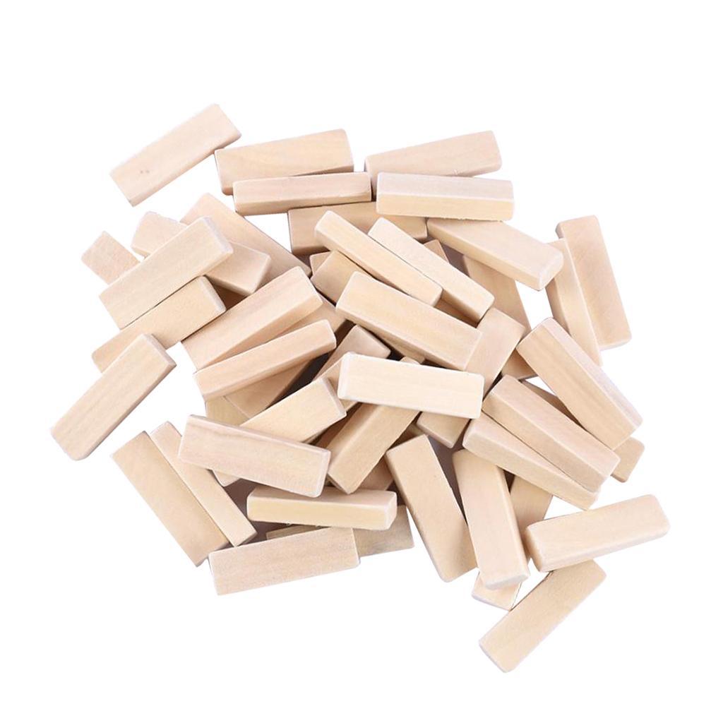 300x Wooden Blocks -2inch - Wood Rectangle Blocks for Crafts &amp; DIY Projects