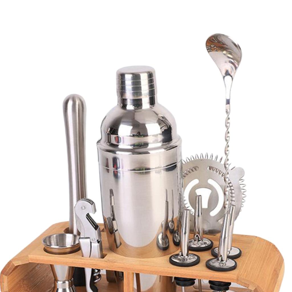 Bartender Kit Cocktail Shaker Bar Set,12-in-1 Stainless Steel Utensils Tools