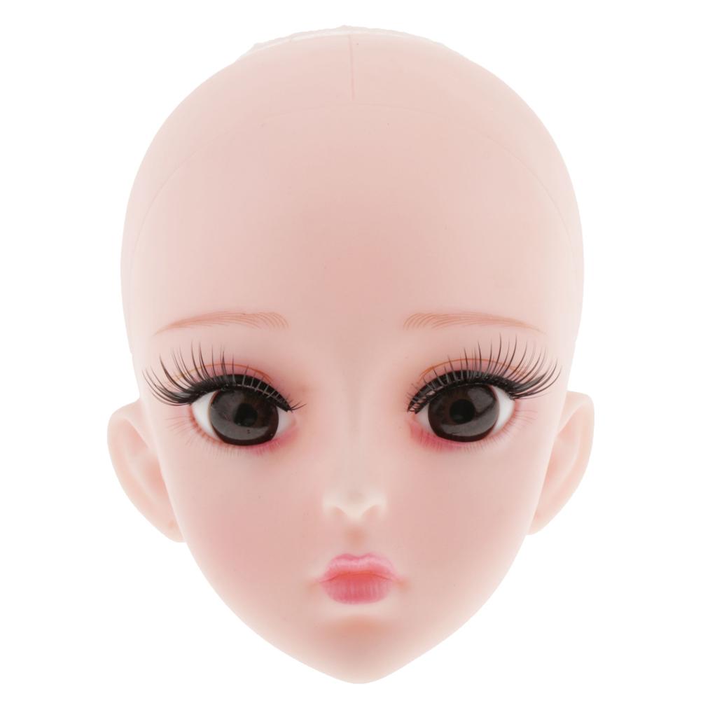 1/3 BJD Doll Head Mold with Elf Ear & Eyes Set for LUTS DOD SD DZ DIY Custom Cosplay - The Head Cover Can be Unscrewed