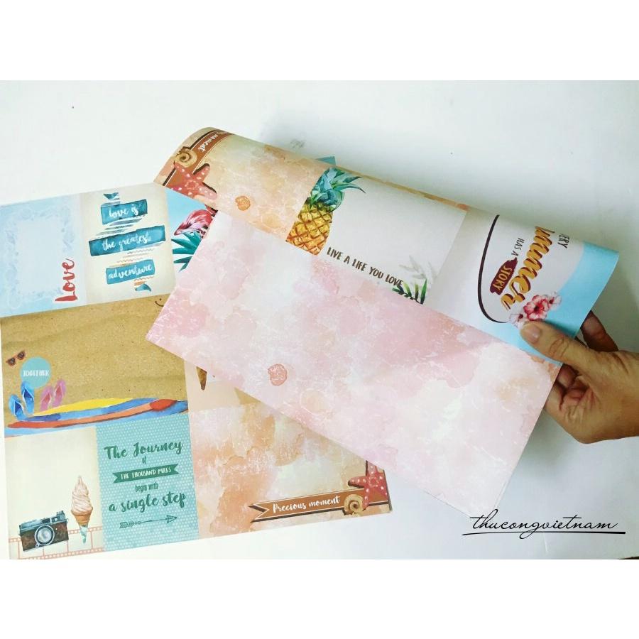 Giấy Scrapbook, Album, thiệp cao cấp in 2 mặt