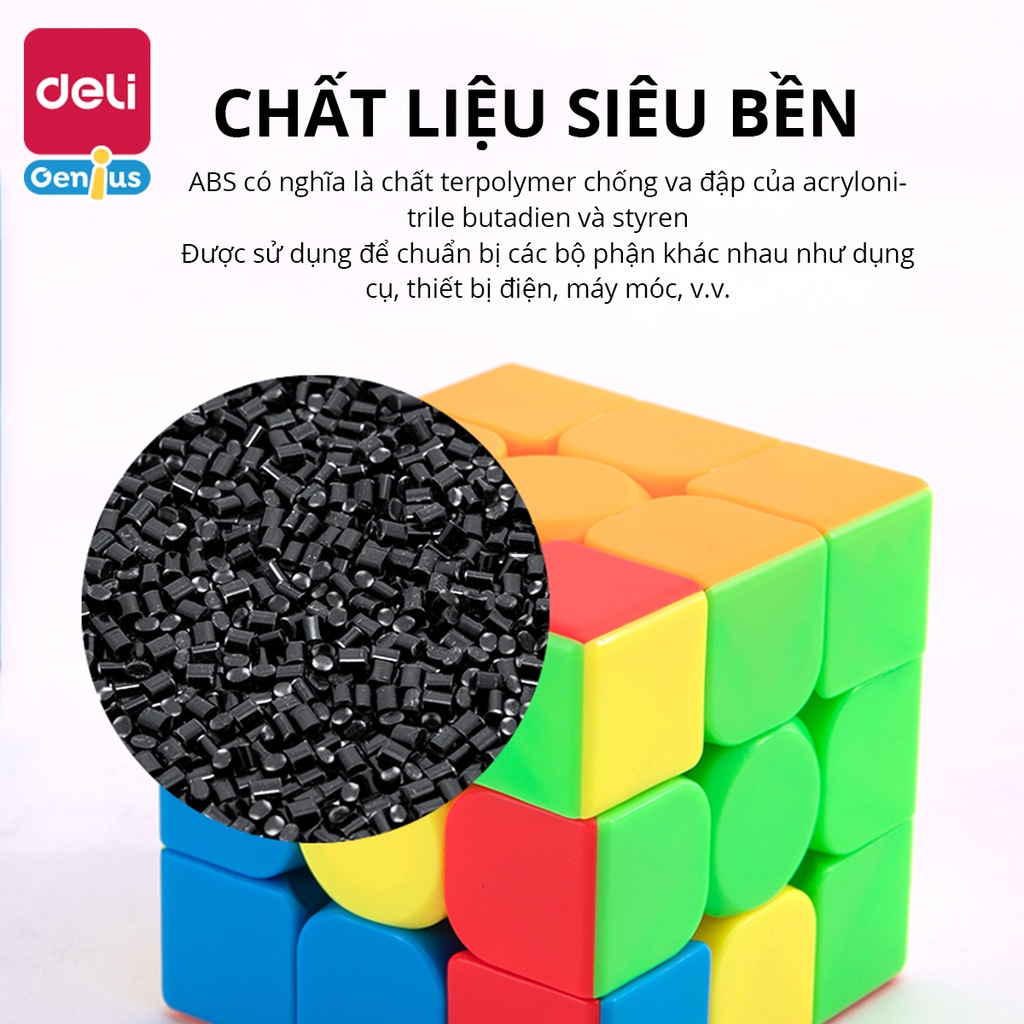 Đồ Chơi Trí Tuệ Rubik Cube 2x2, 3x3, 4x4, Pyraminx Rubik Rắn Biến Thể Nhiều Độ Dài Deli - Đa Dạng Siêu Mượt Và Tốc Độ - 74503 / 74507 / 74508 / 74509 / 74512 / 74521 / 74522