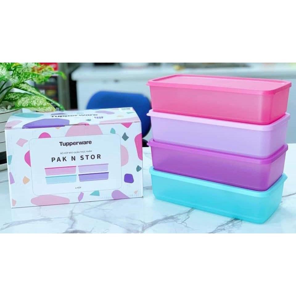 Bộ 4 Hộp Tupperware Bảo Quản Thực Phẩm Pak N Stor