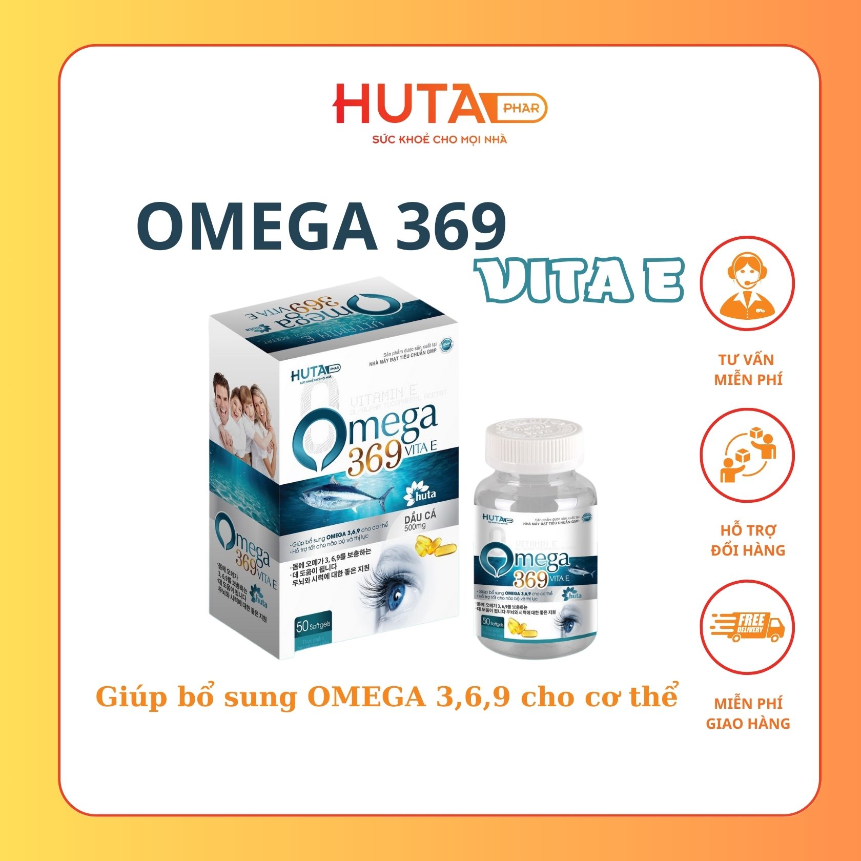 OMEGA 369 VITA E giúp bổ sung Omega 369 cho cơ thể