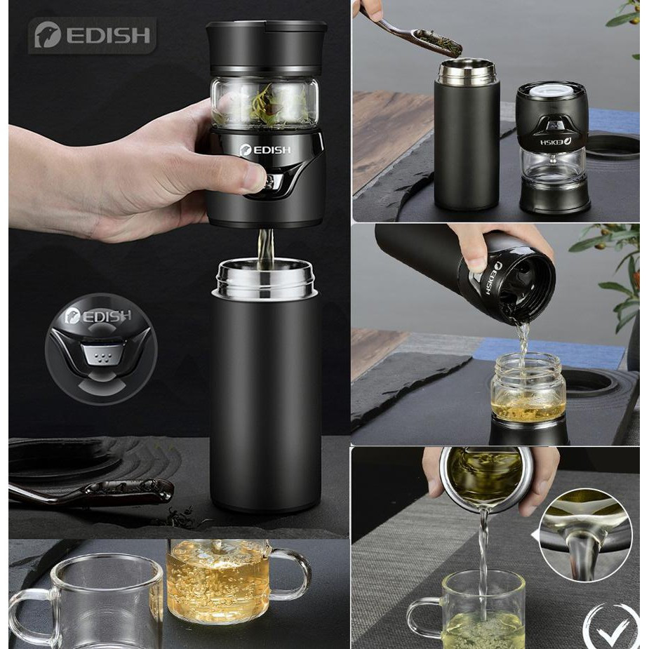 Bình pha trà giữ nhiệt, bình pha trà edish