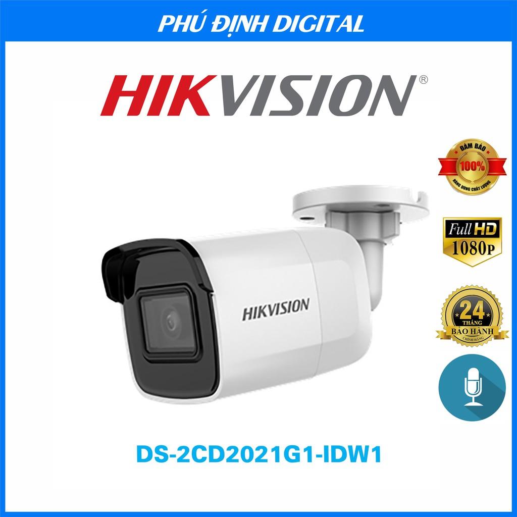 Camera IP thân trụ 2MP Hikvision mã DS-2CD2021G1-IDW1 - Hàng Chính Hãng