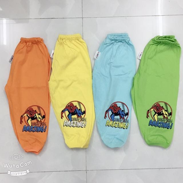 Quần dài cotton siêu nhân người nhện 1-8 tuổi