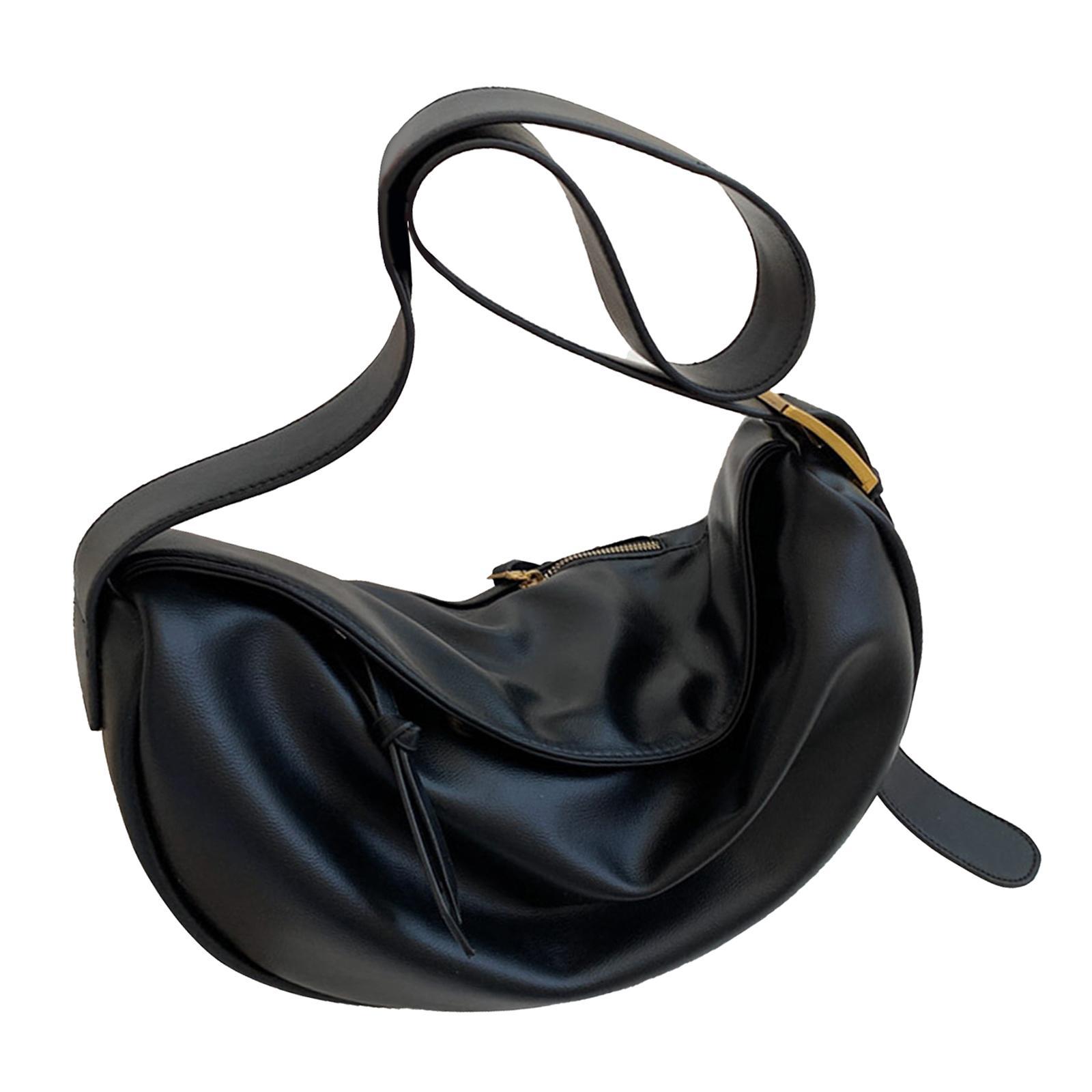 Girls Dumpling Bun Shopping Bag Underarm Bags Purse Beach PU Shoulder Bag