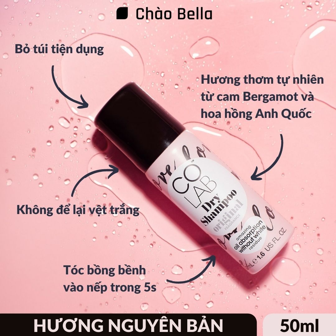 Dầu Gội Khô Hương Nguyên Bản Colab Dry Original Shampoo 50ml