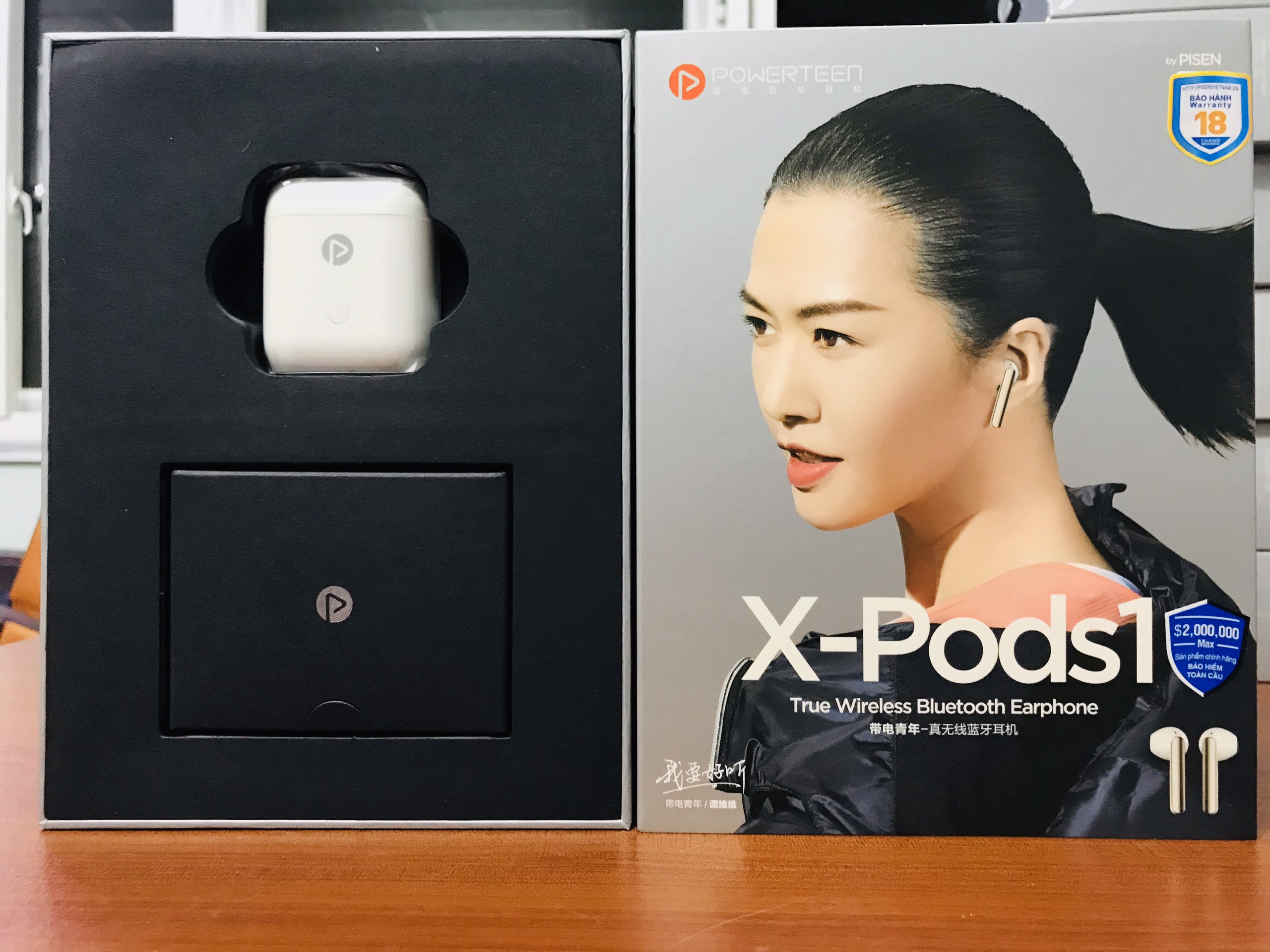 Tai nghe không dây Pisen True Wireless X-Pods 1_ Hàng chính hãng