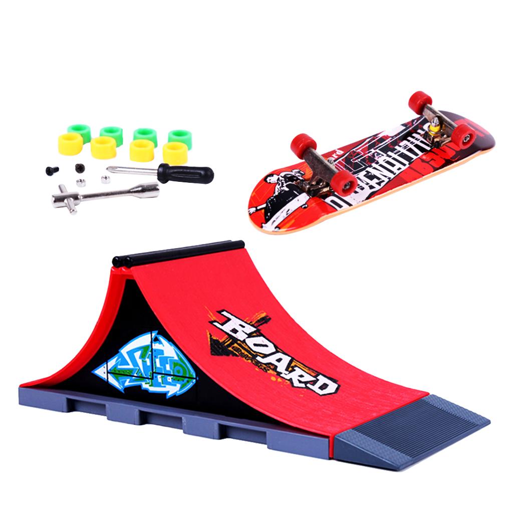 Mini Skateboard and Ramp Accessories set #A