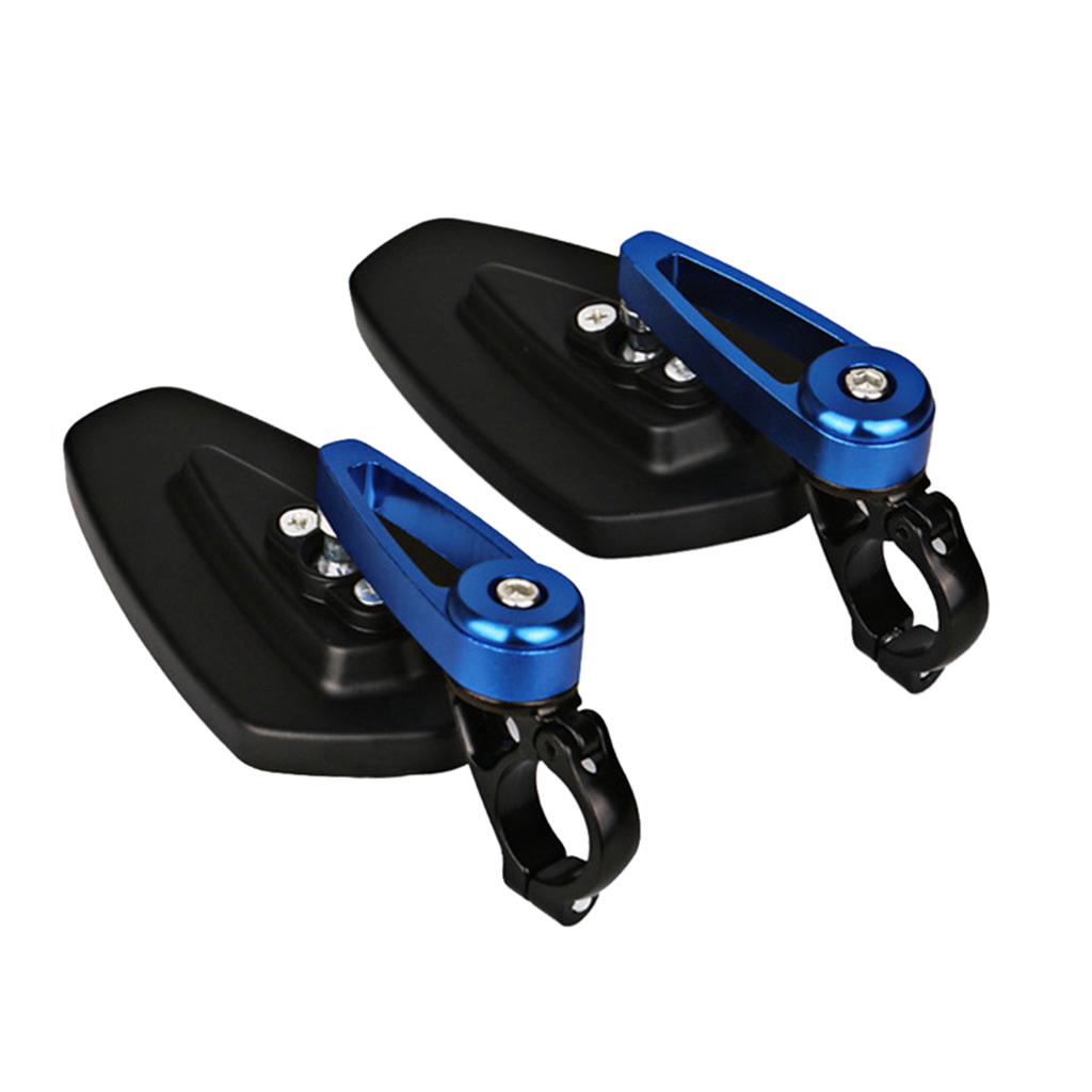 CNC 7/8" 22mm Handle Bar End Rear View Side Mirrors 360 Degree Adjustable for Motorcycle