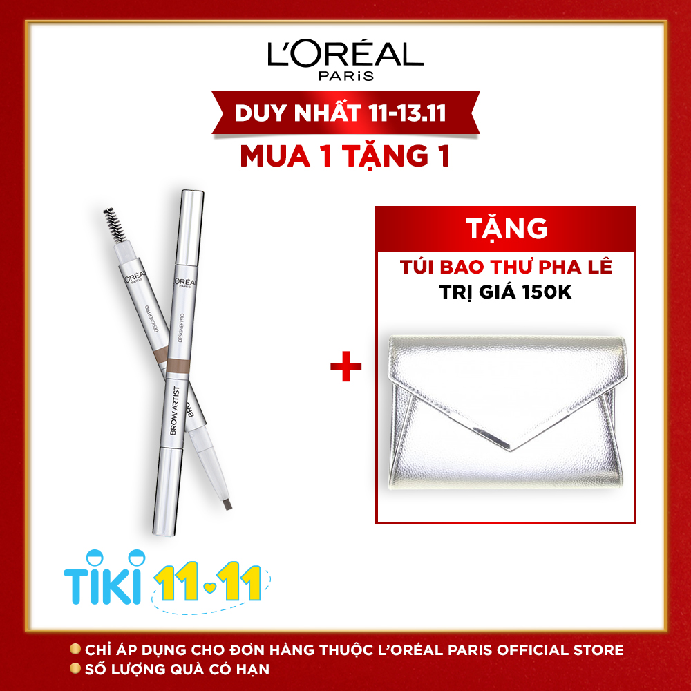 Chì Kẻ Mày 3 Đầu Loreal Brow Artist Designer Pro