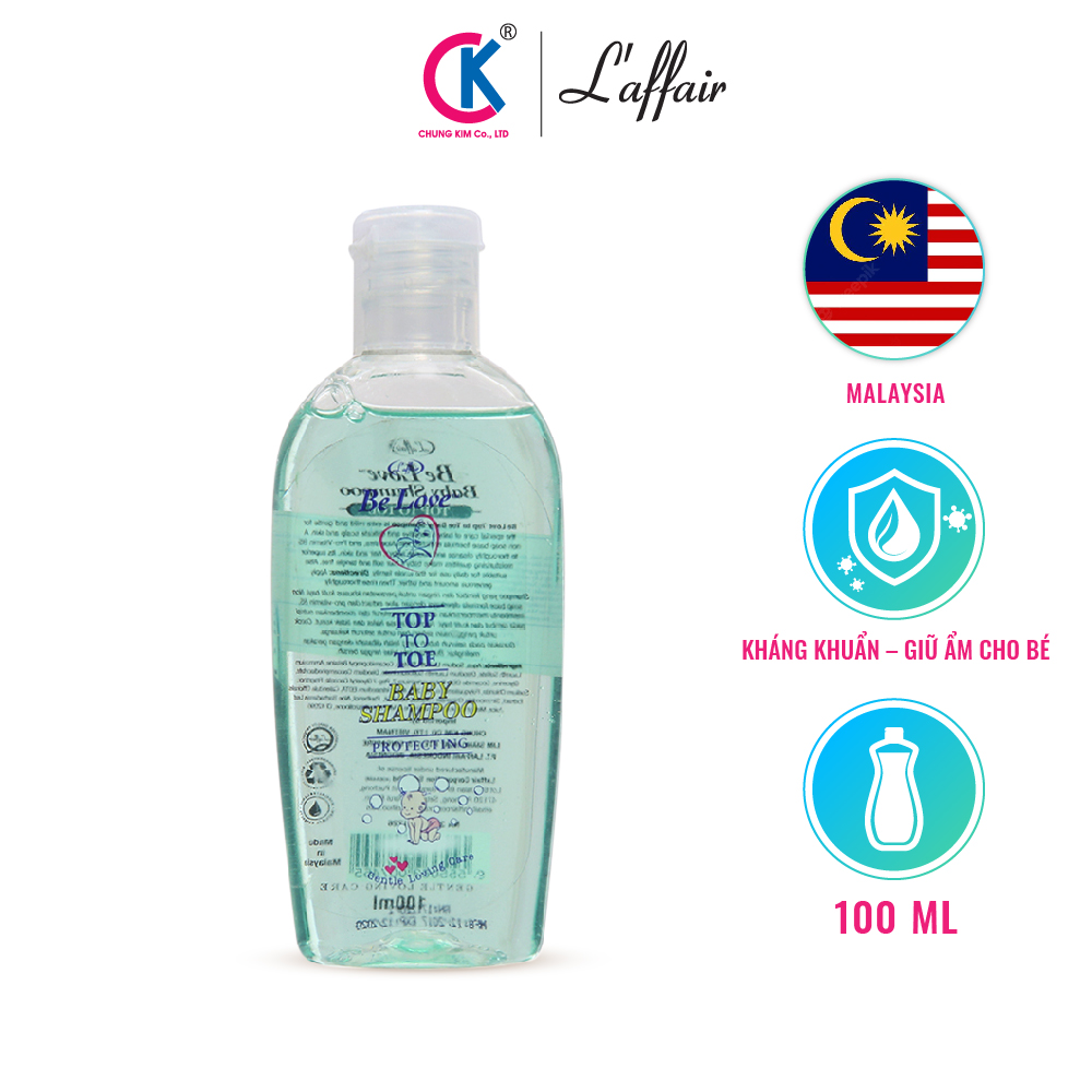 Sữa Tắm Gội Toàn Thân Cho Bé L'affair Be Love Xanh 100ml