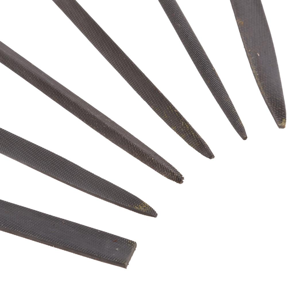 6Pc Steel Rasp Neecle File Set Jeweler Wood Carving Tool Rubber Handle