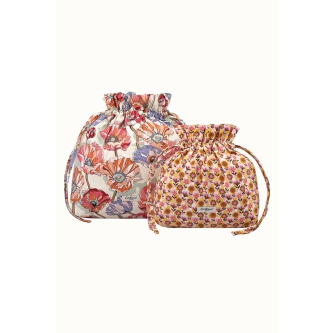 Cath Kidston - Túi nữ/The Little Hitch Pouches - Summer Poppy Midscale - Pink/Cream -1049435