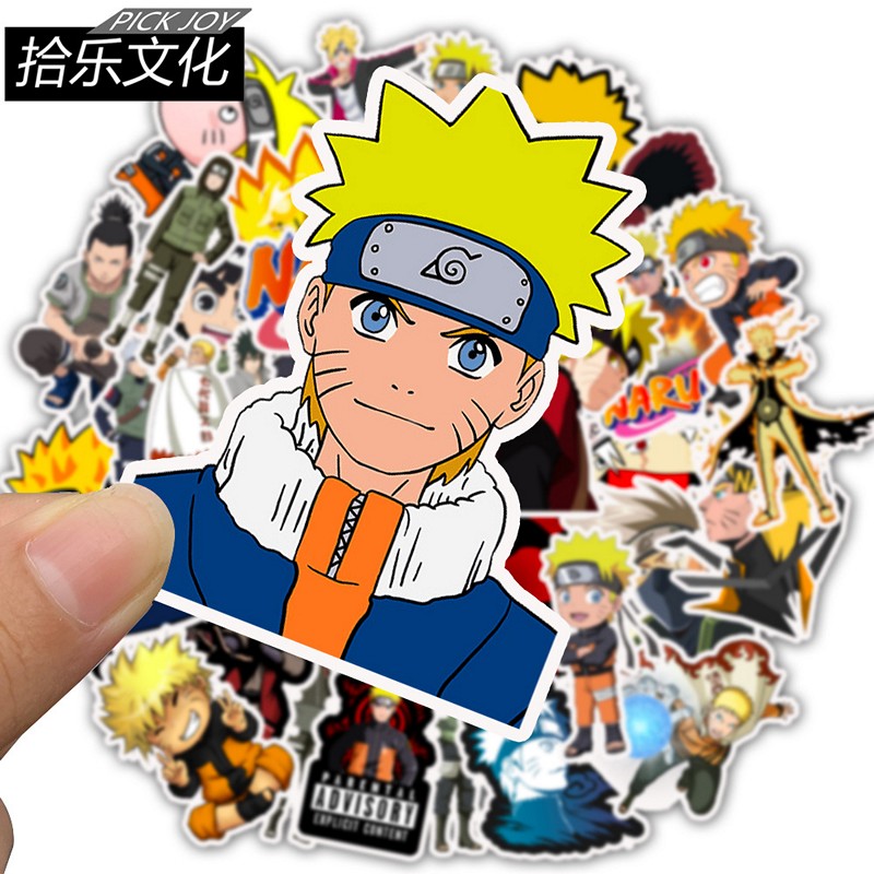 Bộ 50 miếng Sticker hình dán Naruto SetC