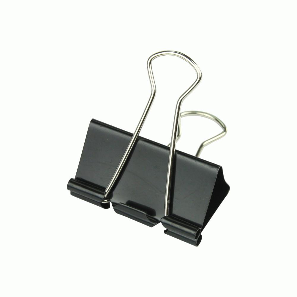 Kẹp bướm, kẹp giấy đen Hồng Hà 25mm - 6634