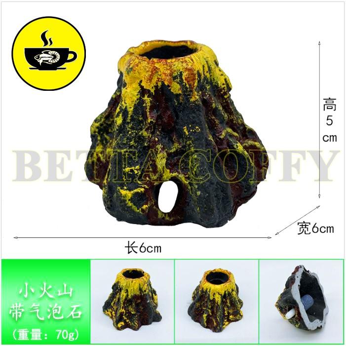 Núi Lửa sủi bọt khí oxy - Mô hình Trang trí bể cá