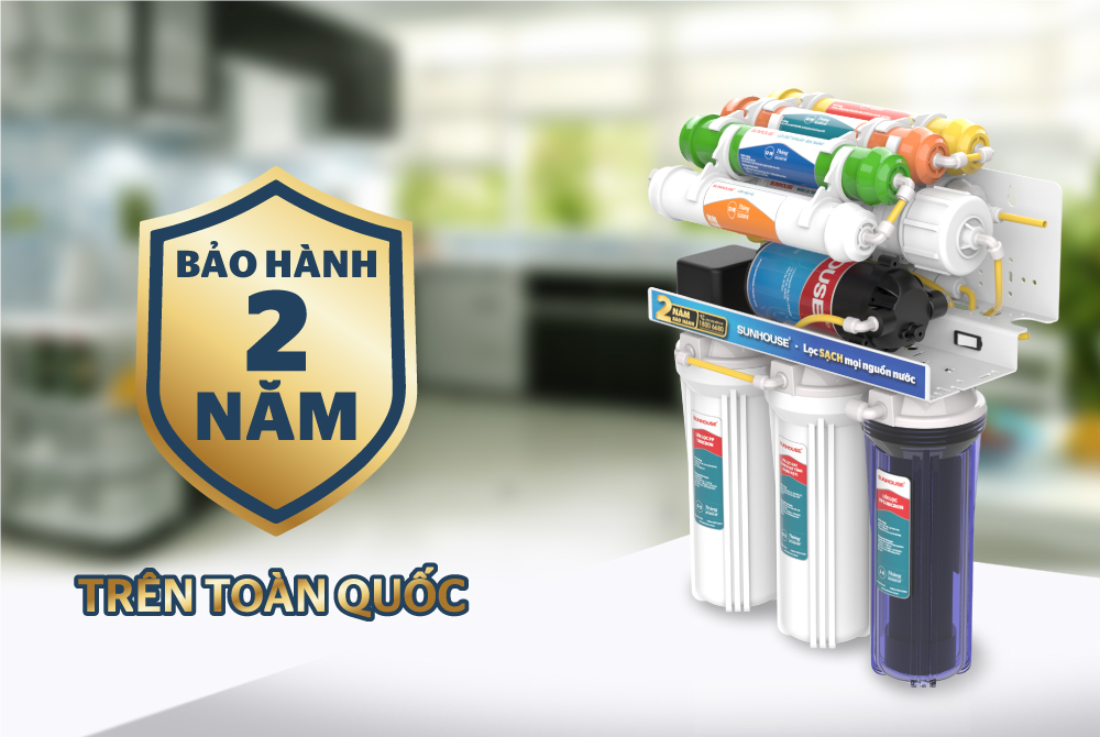 Máy lọc nước R.O không vỏ 9 lõi SUNHOUSE SHA8859KV - Hàng chính hãng