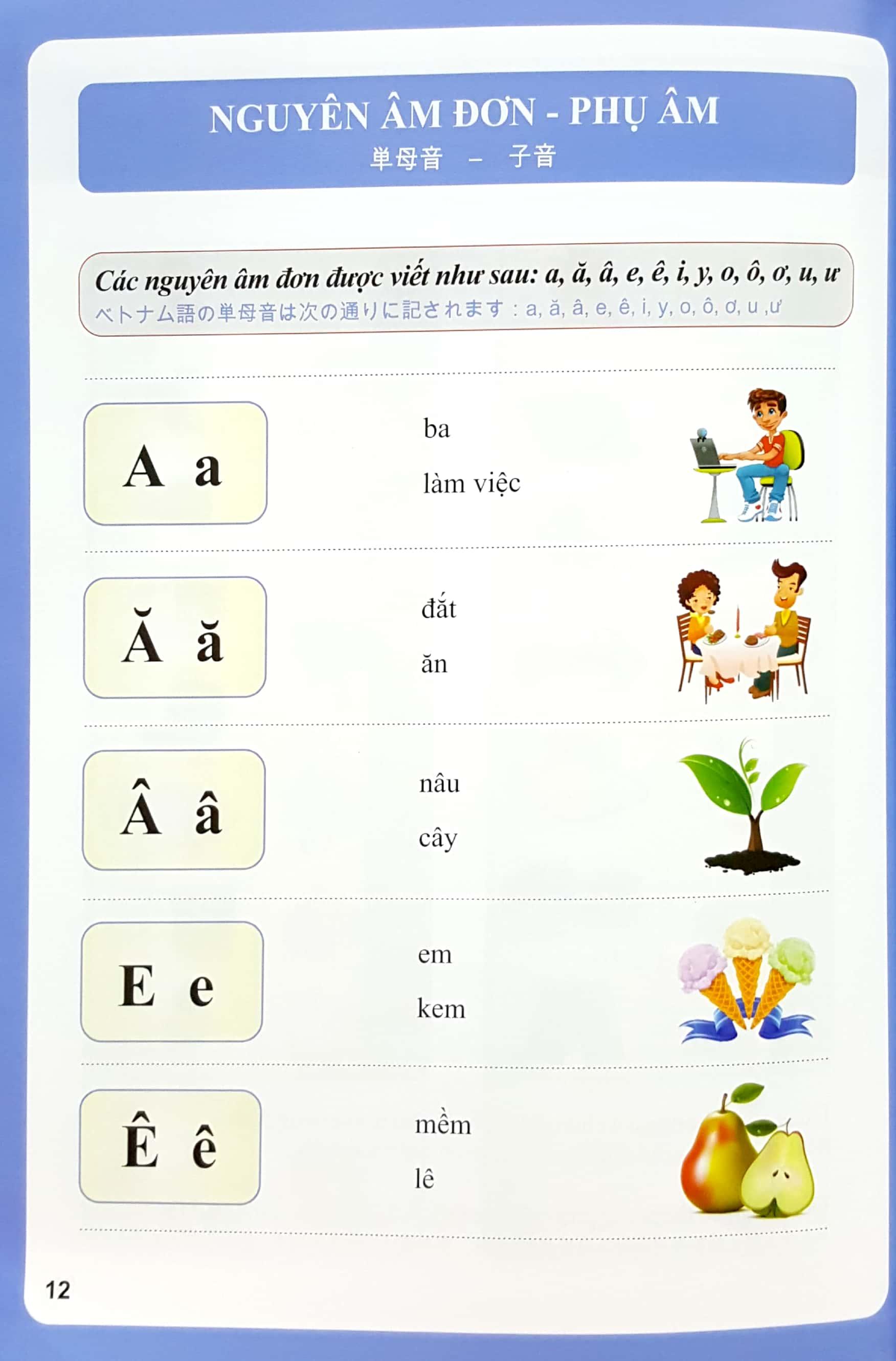 Tiếng Việt 123 - Tiếng Việt Dành Cho Người Nhật - Trình Độ A (Tái Bản 2024)