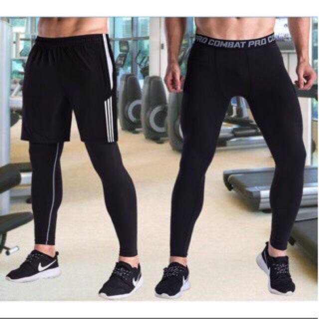 Quần giữ nhiệt dài chất đẹp Pro Combat co giãn 4 chiều tập gym, đá bóng, chơi thể thao, quần legging nam