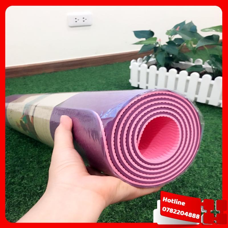 Thảm Tập Yoga 2 Lớp - Tặng Kèm Túi Đựng Thảm - Loại Tốt