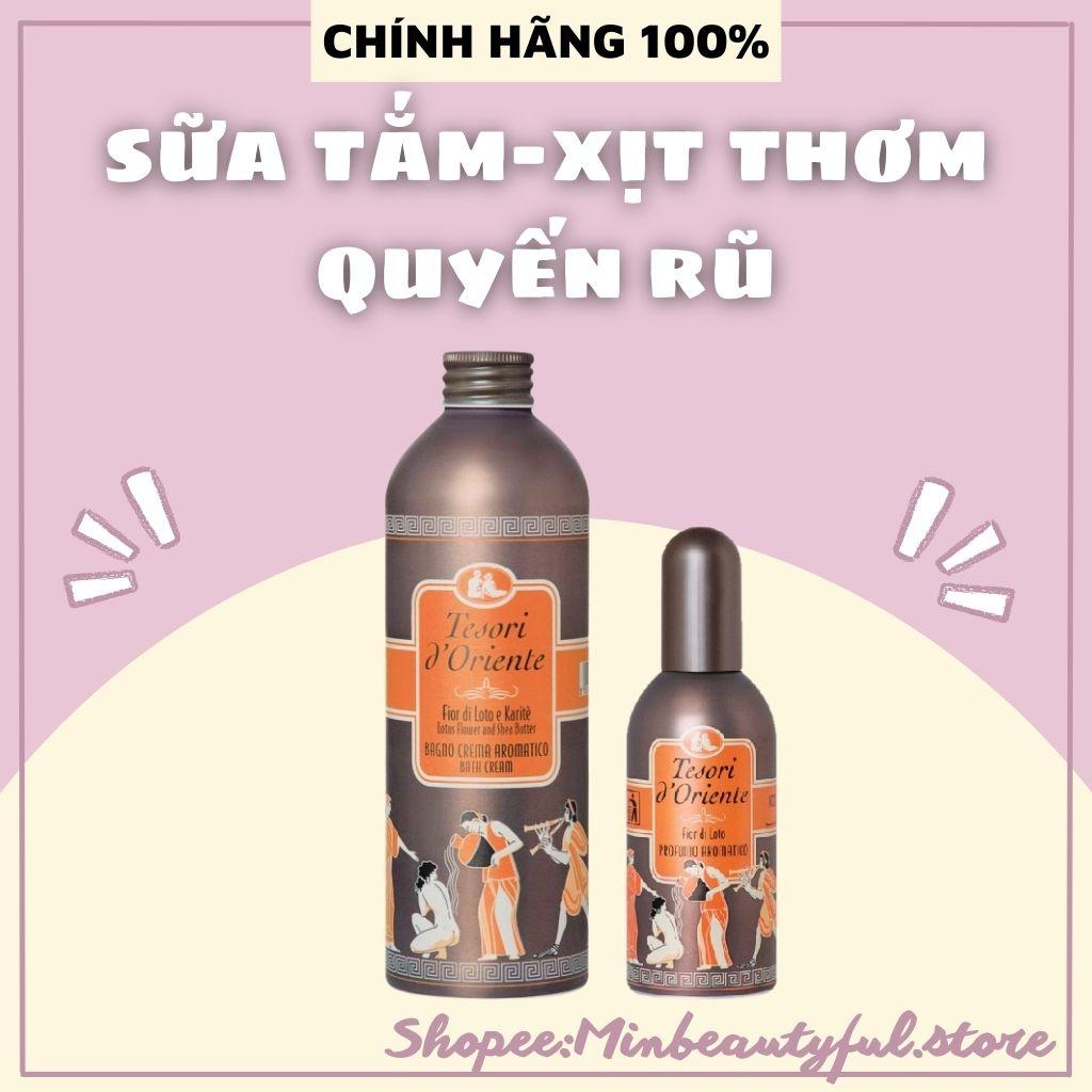 Sữa tắm - xịt body thơm lâu dưỡng ẩm Tesori D'Orinte trắng da hương nước hoa