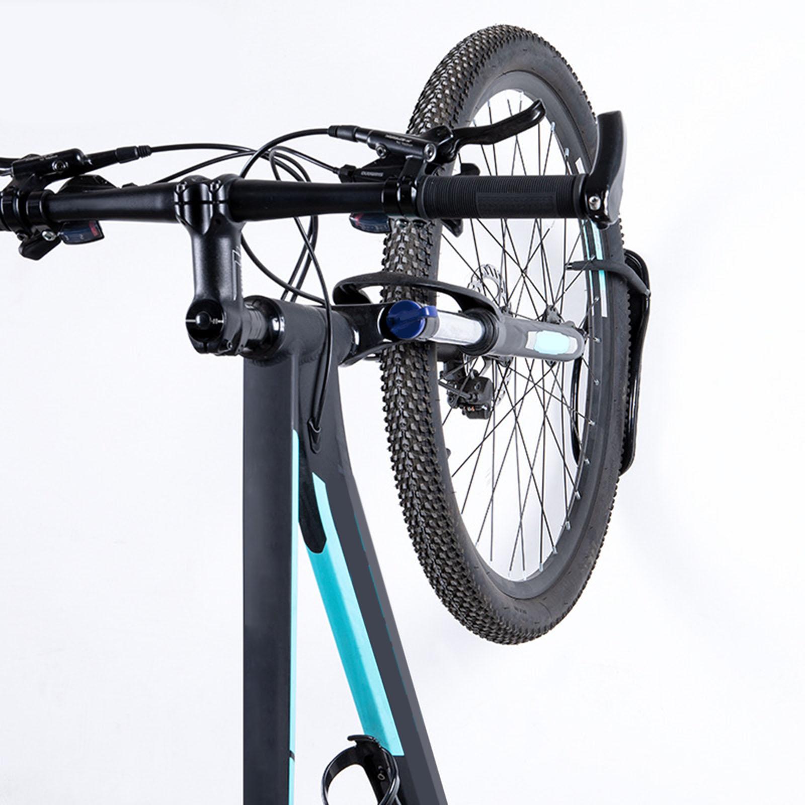 Bike Wall Hanger, Vertical Indoor Storage Mount for 1 Bicycle in Garage or Home, Cycling Rack, Space Saver Holder, Hook for Bicycles