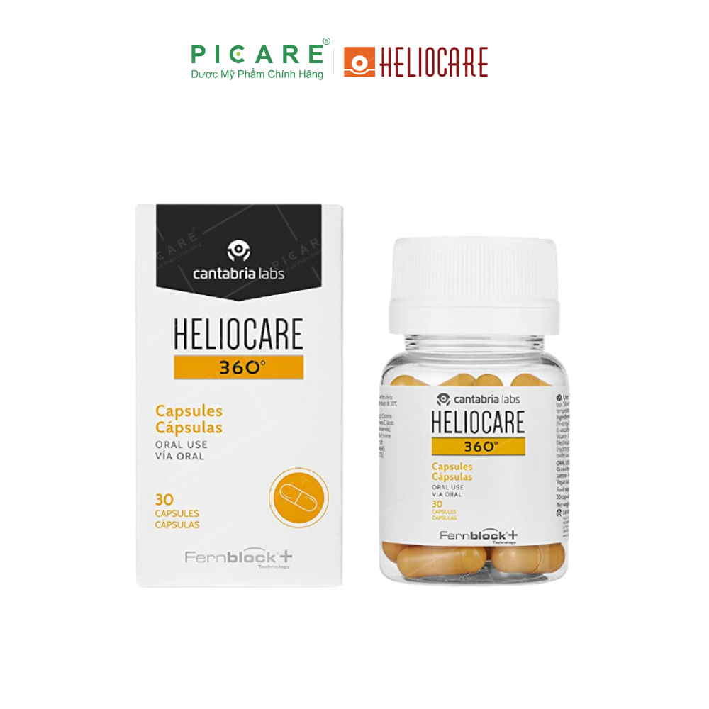 Viên Uống Chống Nắng Heliocare 360 Oral Hỗ Trợ Chống Ánh Sáng Xanh