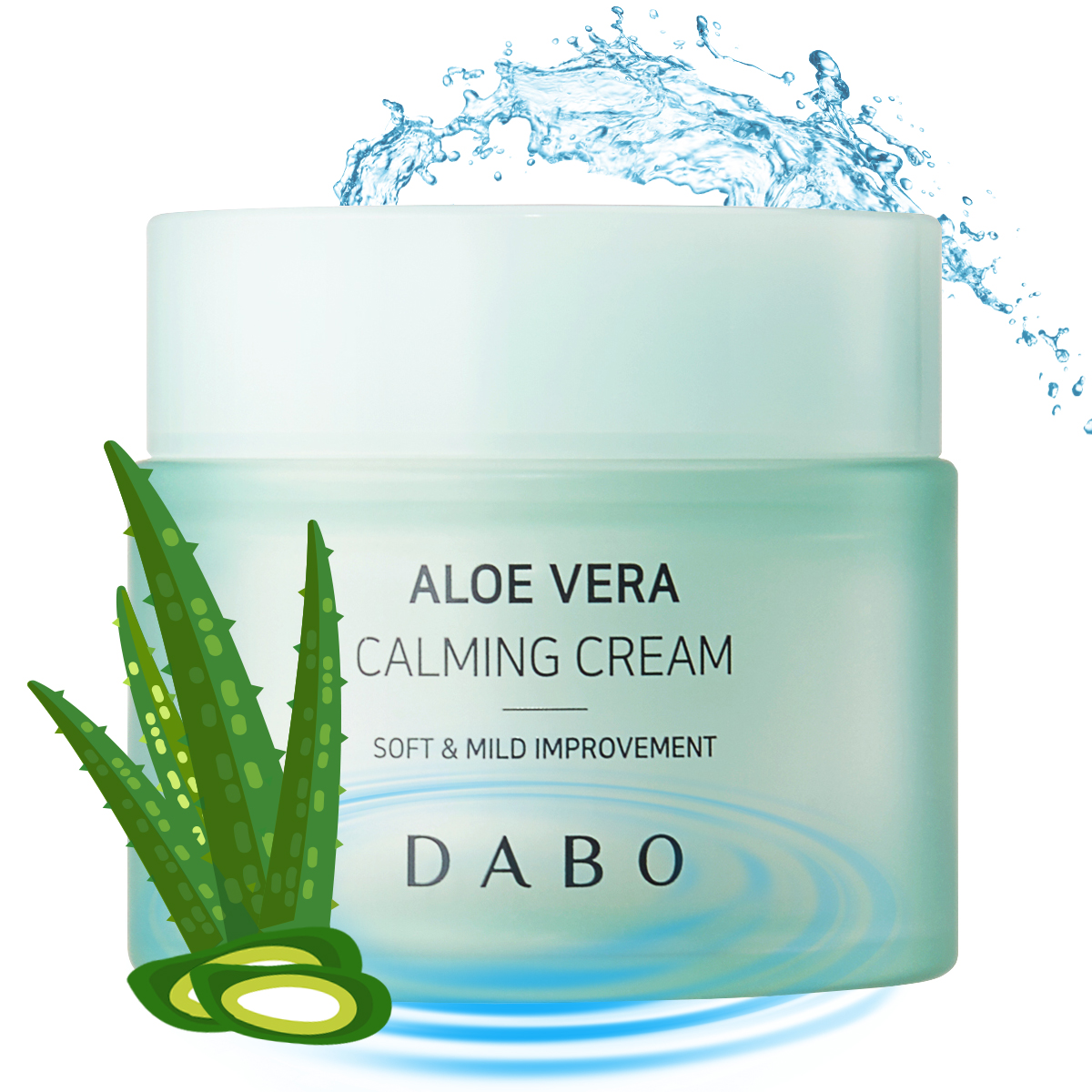 Kem dưỡng trắng da Lô Hội cao cấp Dabo Aloe Vera Calming Cream ( 50ml )