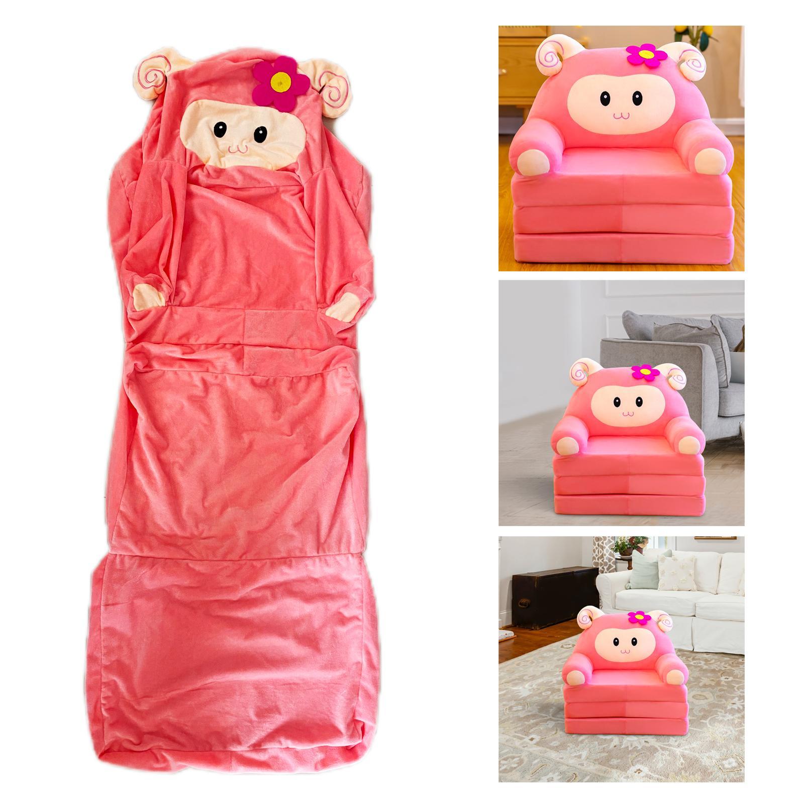 Kids Armchair Slipcover Foldable Washable for Home Bedroom