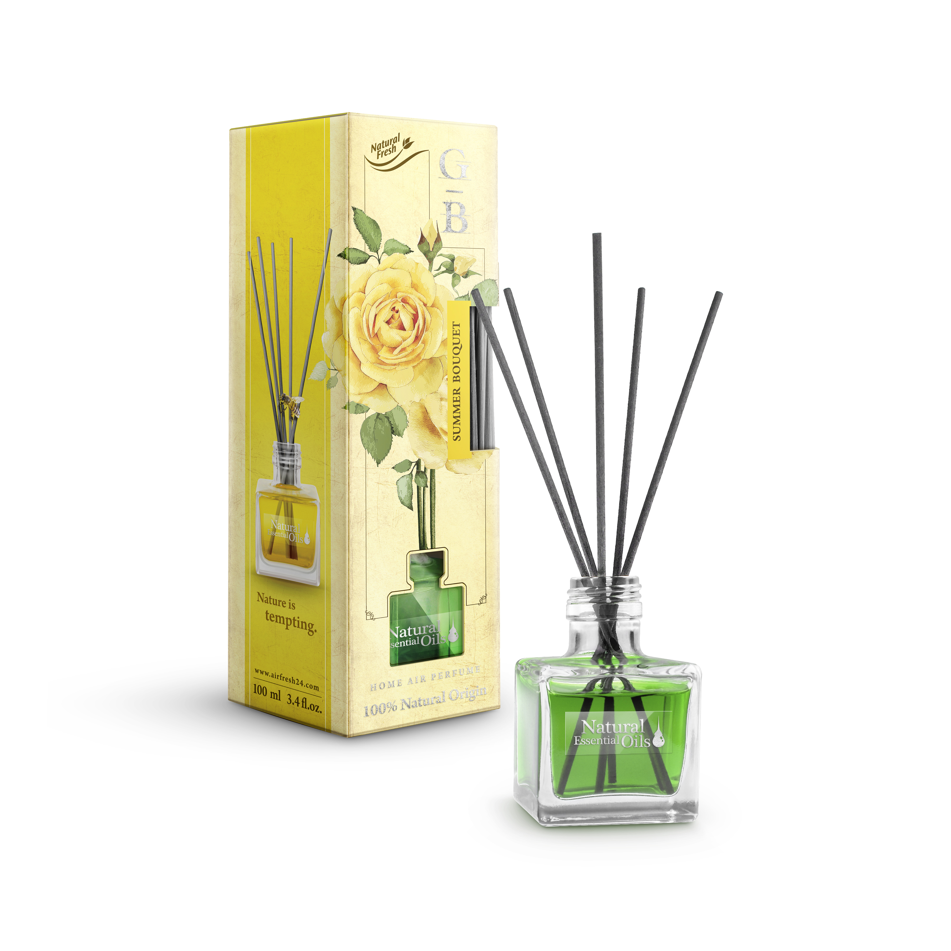 Nước hoa thơm phòng Elix Garden Botanica – Hương Summer Bouquet (Hoa mùa hè) - 100ml Mùi hương tự nhiên, phù hợp với mọi độ tuổi, an toàn, không cồn