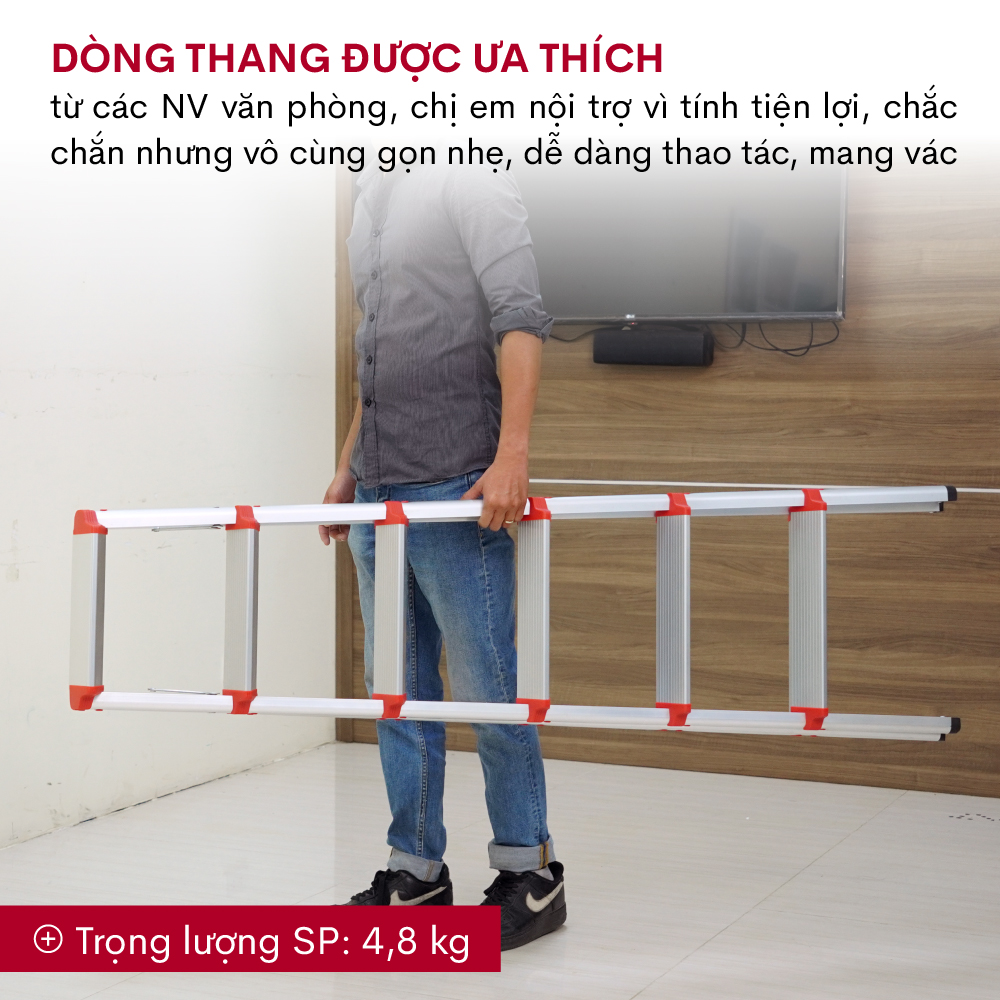 Thang nhôm gấp chữ A FUJIHOME 3-4-5-6 bậc gọn nhẹ chắc chắn - Bảo hành điện tử toàn quốc 24 tháng