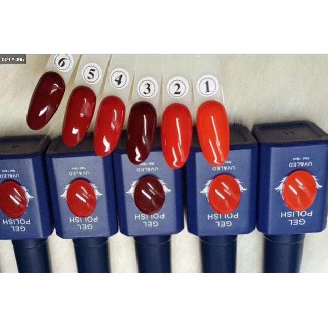 Sơn nail tone đỏ Ruby 6 màu bóng mướt