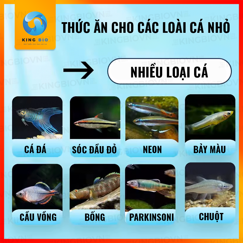 Thức ăn cân bằng dinh dưỡng cho cá cầu vồng và các loại cá nhỏ khác - cám Yee Fish Food