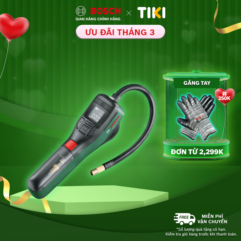 Máy bơm hơi cầm tay đa năng Bosch
