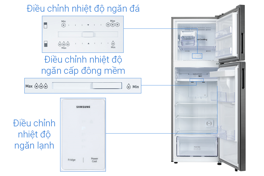 Tủ Lạnh Samsung Inverter 345 Lít RT35CG5544B1/SV - Hàng chính hãng - chỉ giao nội thành HCM