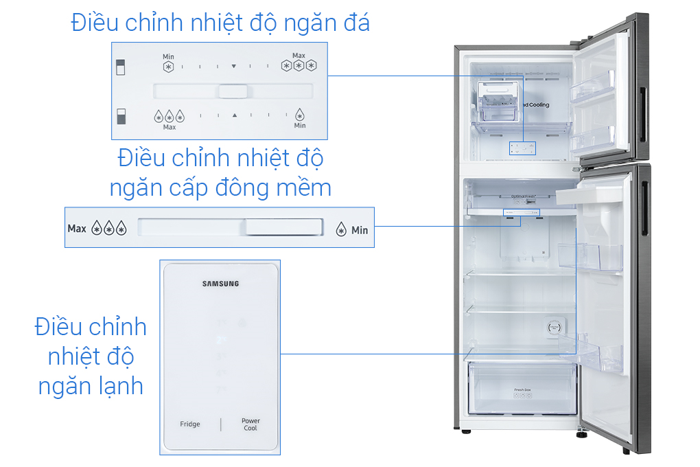 Tủ lạnh Samsung Inverter 345 lít RT35CG5544B1SV - HÀNG CHÍNH HÃNG