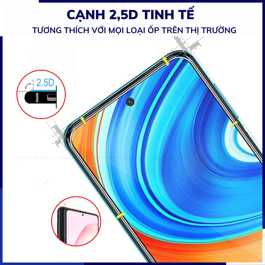 Cường lực oneplus 10t trong suốt KHÔNG FULL MÀN chống bám vân tay GOR phụ kiện huỳnh tân store