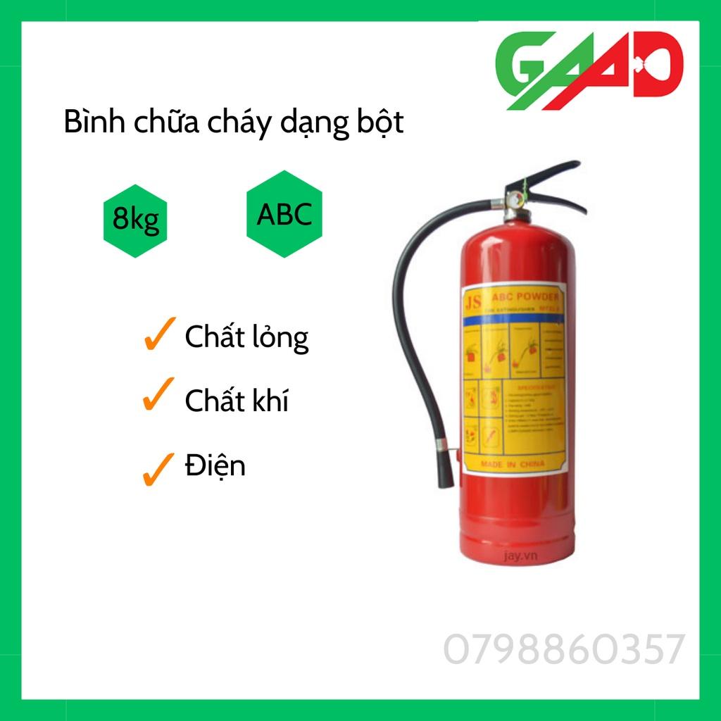 Bình bột chữa cháy Dragon ABC 8kg, bình cứu hỏa, bình xịt, bình dập lửa đa dụng