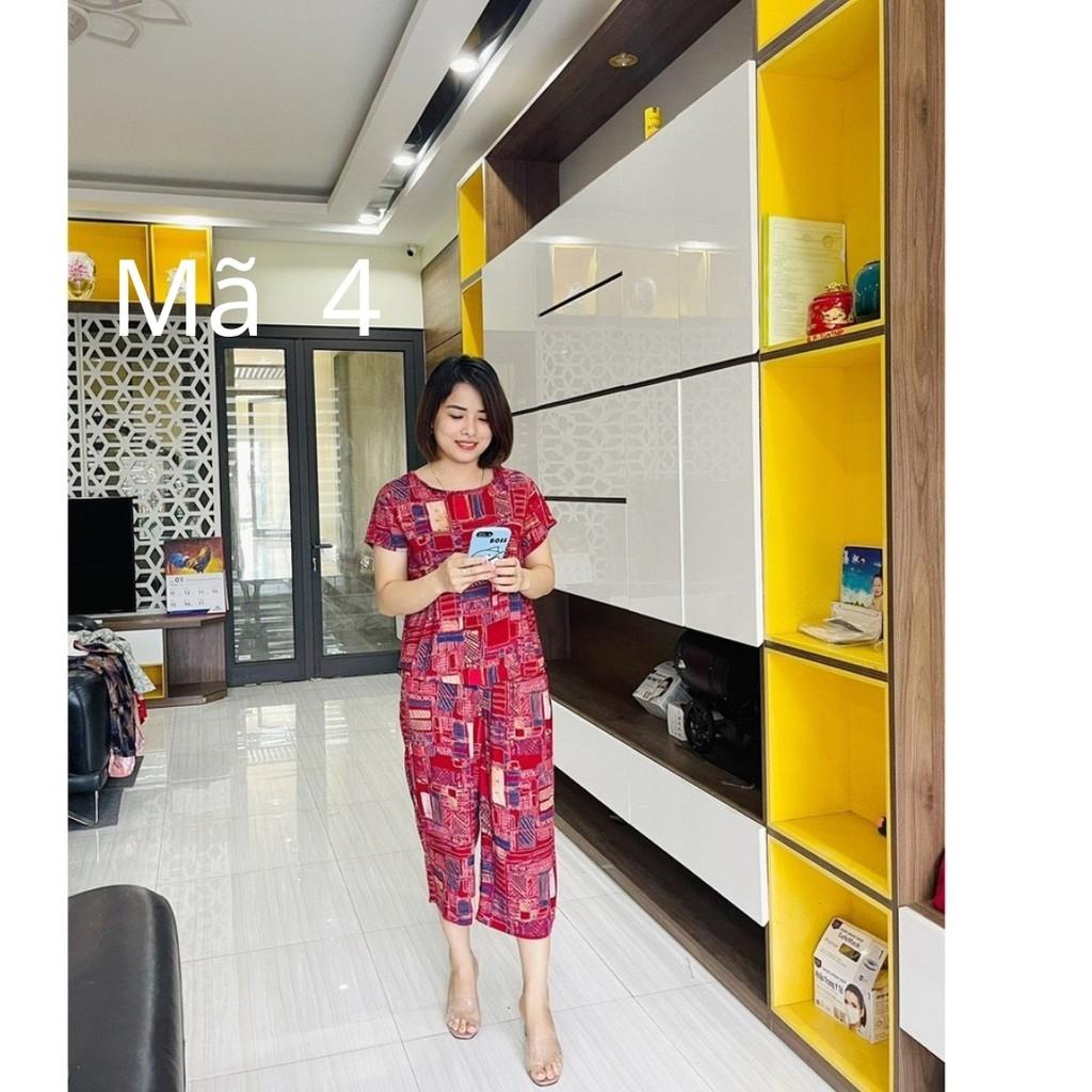 Đồ Bộ Trung Niên- Áo Tay Cộc Quần Lỡ Cho Bà, Cho Mẹ