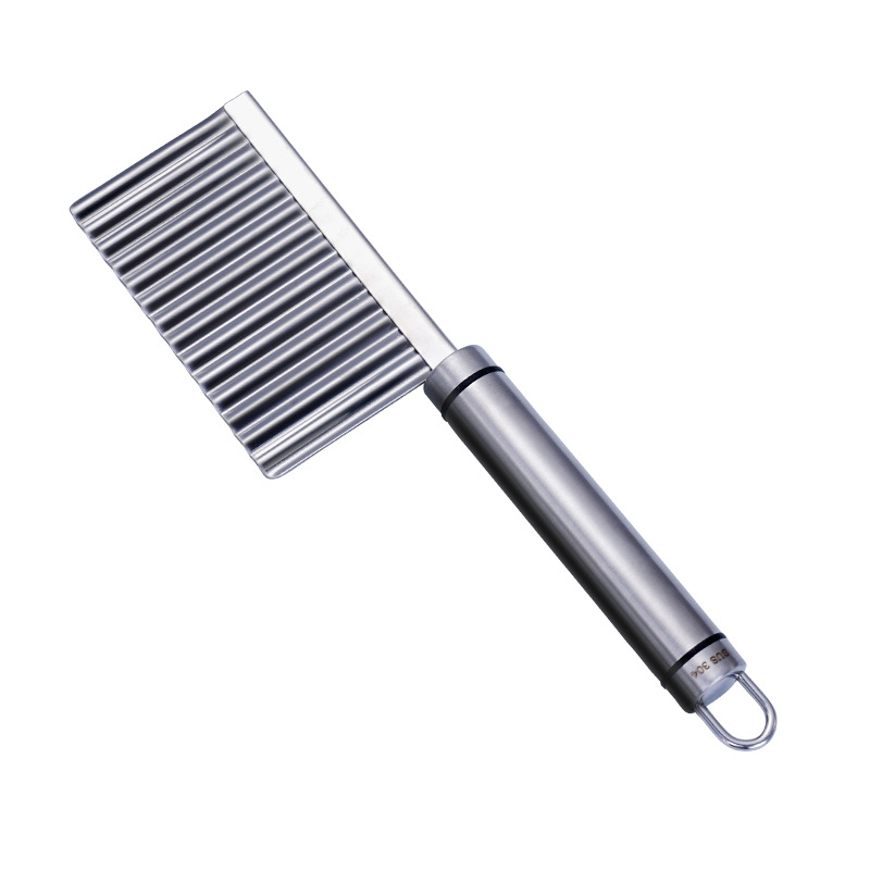 Dao Gọt Cắt Inox tỉa sóng rau củ quả chất liệu Inox 304 Cao Cấp An Toàn tuyệt đối Dao gọt Có chữ SUS 304 Trên tay cầm - Dụng cụ cắt tỉa rau củ quả hình dáng lượn sóng