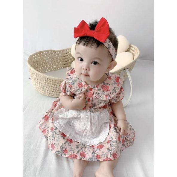 body hoa hồng kèm tuban bé gái