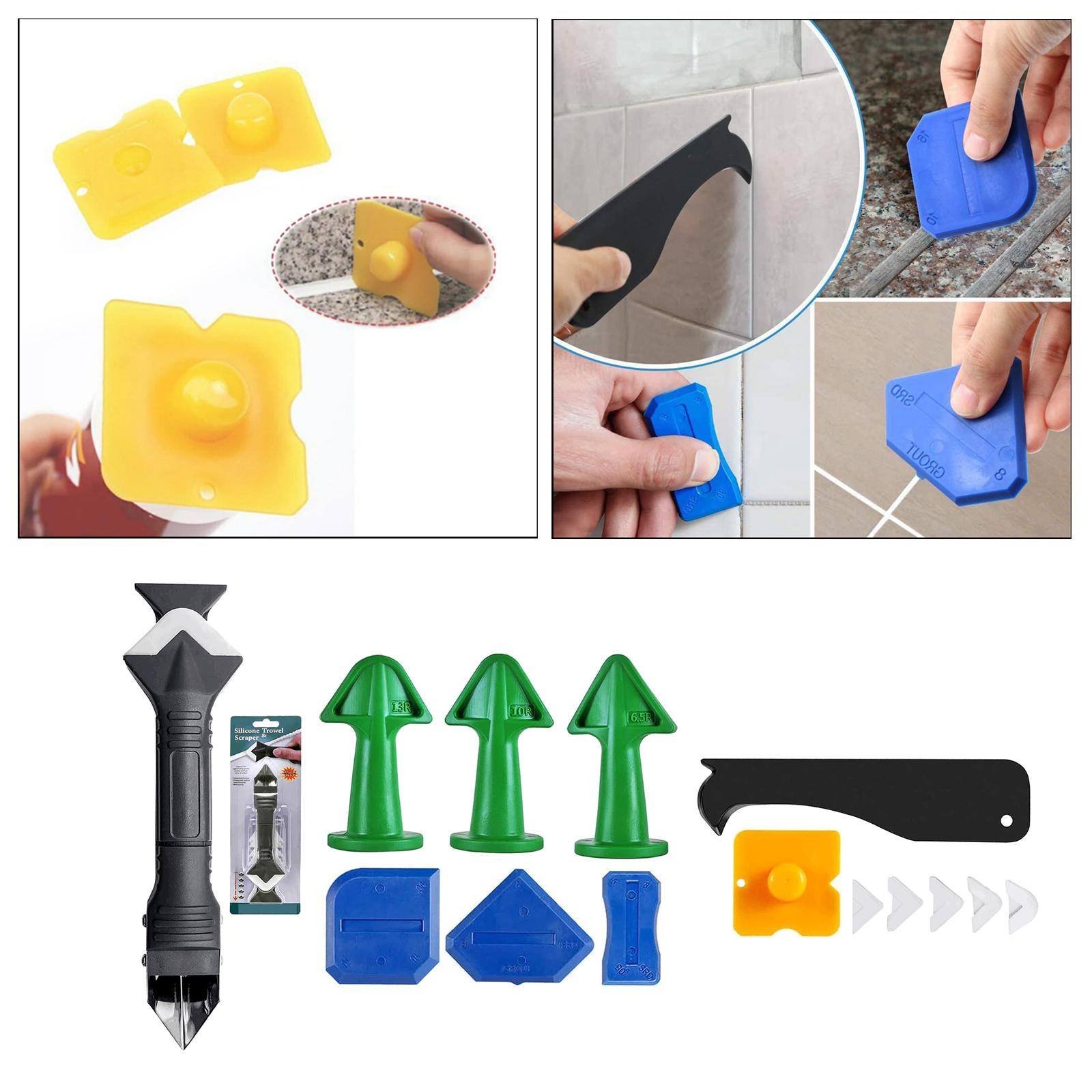 15x Caulking Tool Kit Caulking Nozzle Applicator Finishing Tool for Window