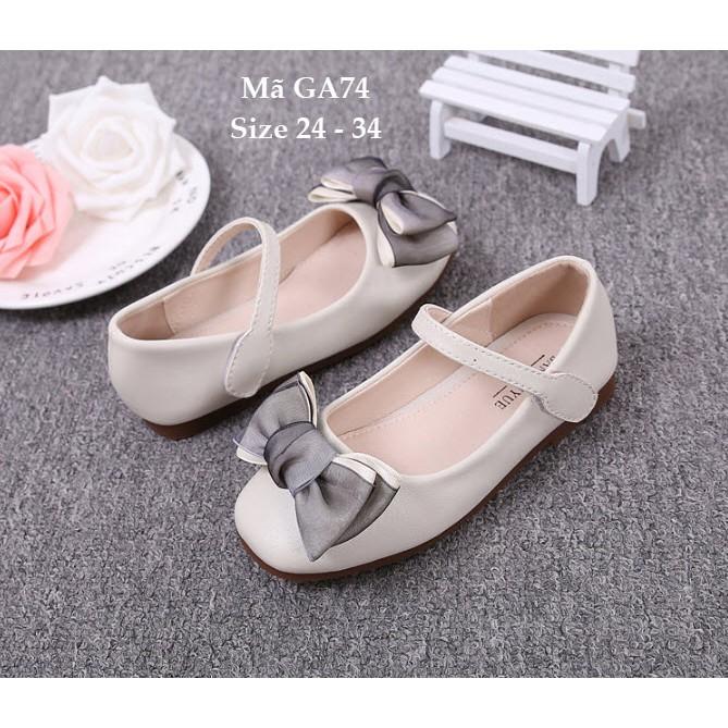 Giầy dép trẻ em.Giày Búp Bê Đính Nơ Cho Bé Gái 2 - 9 Tuổi Kiểu Dáng Hàn Quốc GA74